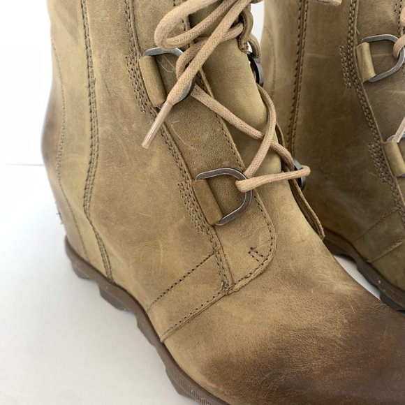 Sorel Ash Brown Joan of Artic Wedge II Boots - Picture 12 of 16